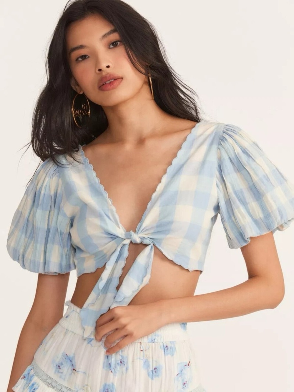 Love Shack Fancy Hanover Crop Top Size Medium